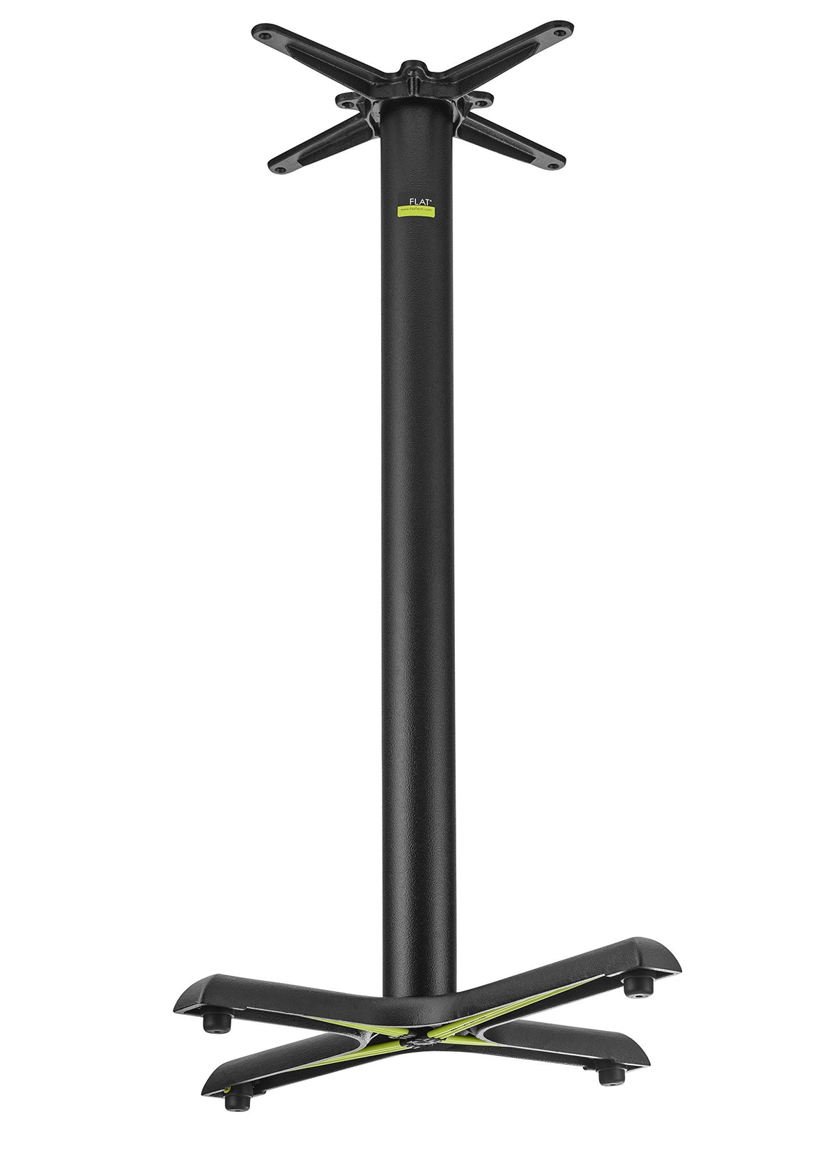 AUTO-Adjust KX2230 Self-Stabilizing Bar Height Table Base | Cast Iron by FLAT – 24"x36"x40.75", Cast Iron, Black, Model CT2022