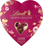Lindt Valentine's Gourmet Heart Assorted Chocolate Candy Truffles, 5.7 oz.