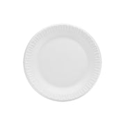 Dart 7PWCR 7 in White Unlaminated Foam Plate (Case of 1000)