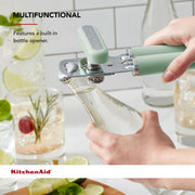 Gourmet Multifunction Can Opener/Bottle Opener by KitchenAid – 8.36-Inch (Pack of 12), Stainless Steel, Pistacho, Pack of 12, Model KO199OHPIA