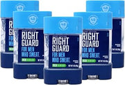 Right Guard For Men Who Sweat, Odor Defense, Anti-Perspirant Deodorant Clear Gel, Fresh 3 oz (Pack of 5)