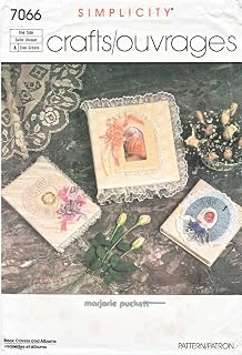 Simplicity Crafts Pattern 7066 ~ Marjorie Puckett Frames and Book Covers