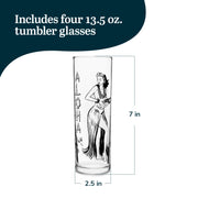 Libbey Tiki Zombie Clear / 13.5 Ounces / Tiki Mixed Drinkware Sets
