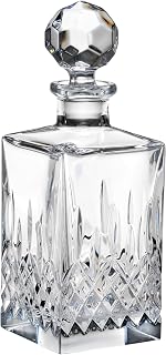 Reed & Barton Hamilton Decanter, 5.50 LB, Clear | baraware tools | hand wash only crystal | 26 oz clear whiskey decanter, liquor bottle, golf gifts for men
