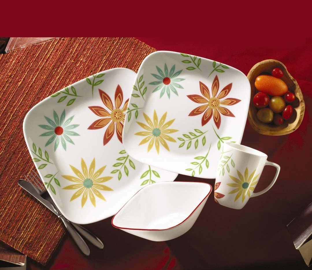 Corelle Happy days / 16-Piece / Fine Dinnerware Sets