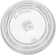 FABXL250PC - Fabri-kal Portion Cup Lids, Fits 1.5-2.5oz Cups, Clear