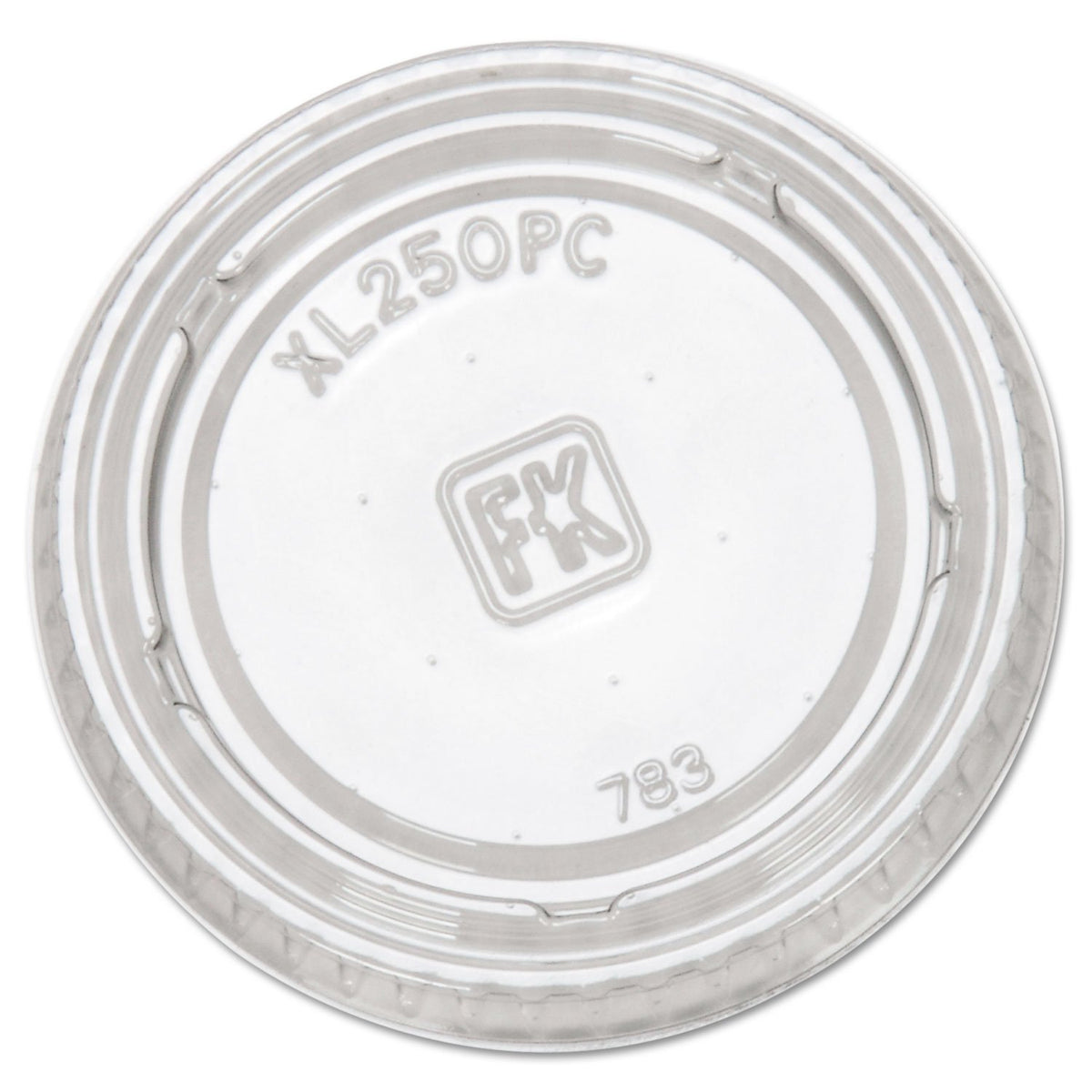 FABXL250PC - Portion Cup Lids by Fabri-Kal – 1.5-2.5 oz, 1.5 ounces, Polyethylene, Clear, Pack of 2500