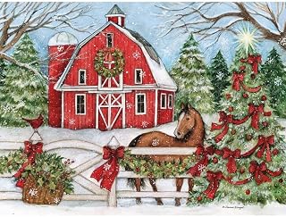 Lang, Heartland Holiday Boxed Christmas Cards (18 pack) w/Decorative Box by Susan Winget