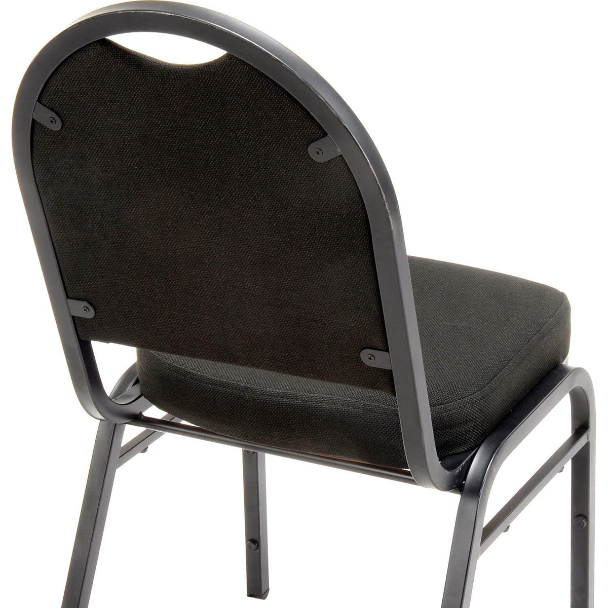 Stacking Banquet Chair by Global Industrial – Plastic, Black, Pack of 4, Model INT-9260-BT