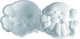 Silikomart Silicone Let's Celebrate Bakeware Collection Cake Pan, Santa Claus
