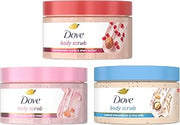 Dove Mixed Body Scub Trial Pack 3 Pack for Women 3.5 oz