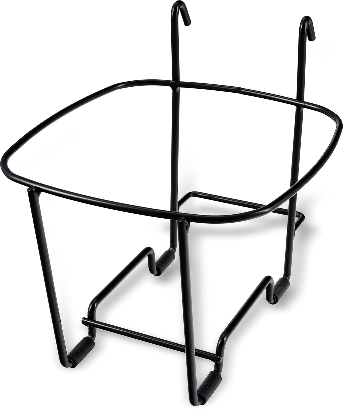 Kleen-Pail® Vinyl Coated Stainless Wire Wall-Mount Stand Only (for 6 Qt Bucket) Black by San Jamar – (for 6 Qt Bucket), 6.0 quarts, Vinyl, Black, Model KPS196WM