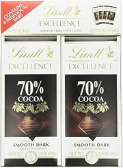 Lindt EXCELLENCE, Sea Salt Dark Chocolate Candy Bar, 4ct, 3.5 oz. Bars