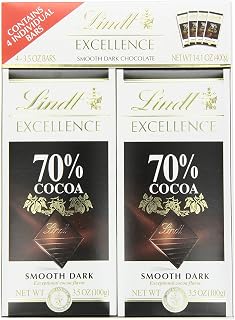 Lindt EXCELLENCE, Sea Salt Dark Chocolate Candy Bar, 4ct, 3.5 oz. Bars