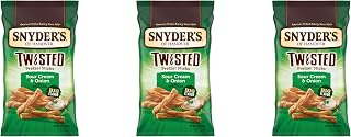 Snyder's of Hanover Sour Cream & Onion Twisted Pretzel Sticks, 12 Oz Bag (Pack of 3)