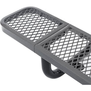 Global Industrial Grey / Industrial / 96 inches x 30 inches x 29.5 inches Picnic Tables