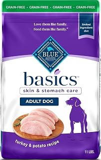Blue Buffalo Basics Turkey Adult Grain-Free Dry Dog Food, 11 lb