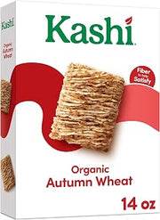 Kashi Breakfast Cereal, Family Breakfast, Organic Fiber Cereal, Autumn Wheat, 14oz Box (1 Box)