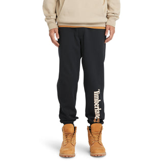 Men's Linear Logo Sweatpant by Timberland – Cotton,Polyester, Black
