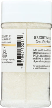 White Decorating Sugar by India Tree – 3.5 Ounce (Pack of 1), Bright White, Model 10211