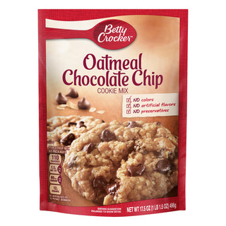 Oatmeal Chocolate Chip Cookie Mix 17.5 oz (Pack of 4) by Betty Crocker – 4.38 Ounce (Pack of 4), Pack of 4