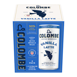 Latte Draft Vanilla, 9 Fl Oz, 4 Pack by La Colombe – 9 Fl Oz (Pack of 4), Vanilla, Pack of 4, Model 0604913000159