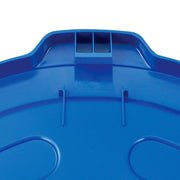 Global Industrial Blue / 27-1/2" Diameter x 2-1/2"H / Industrial Kitchen Trash Cans