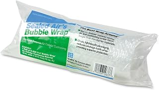 Sealed Air Bubble Wrap Cushioning Material, 12-Inch x 10-Feet Roll, 3/16-Inch Bubble (SEL10601)
