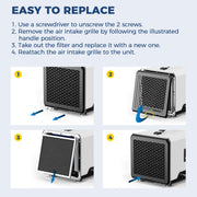 Replacement Filter for Helios MP35 Crawl Space Dehumidifier by ALORAIR – Polyethylene (PE), Model Helios MP35 Filter 1 Pack
