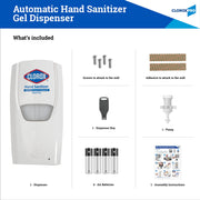 Pro Automatic Touchless Hand Sanitizer Dispenser by Clorox – 34 Ounce (Pack of 1), Dispenser, Model BB16067