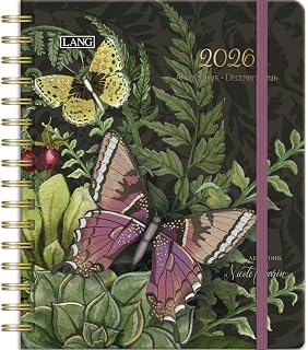 Lang, Midnight Garden Deluxe 2026 Planner, 8.25'' X 9.5'', Weekly Calendar with Stapled Binding