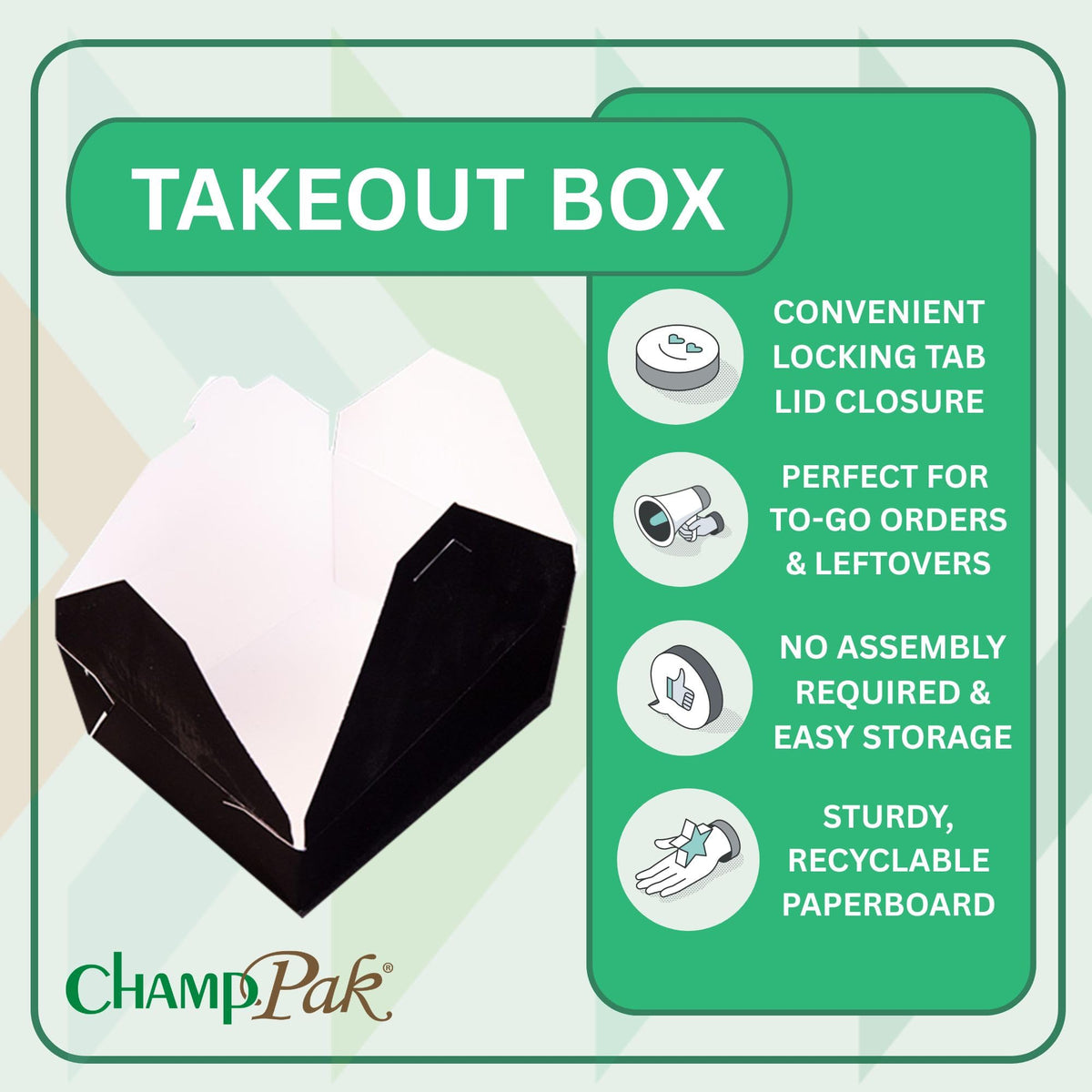 SOUTHERN CHAMPION TRAY Black / 6" x 4-3/4" x 2-1/2" / 6.0 liters Boxes