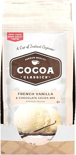 COCOA CLASSICS French Vanilla & Chocolate Cocoa Mix, Kosher, Gluten Free, 1.25 Ounce (Pack of 12)