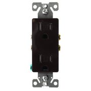 Duplex Decorator Receptacle Outlet by Hubbell – Copper, Brown, Model RRD15STRZ