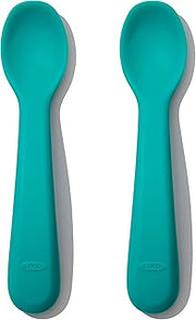 OXO Tot Silicone Spoon Set Teal