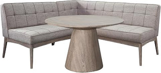 Sunny Designs Mia Mid-Century Modern Tufted Upholstered Corner Dining Nook Set