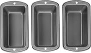 Wilton Recipe Right Loaf Pan for Baking, Mini Size, Single Cavity, Set of 3
