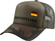 Federal Republic of Germany - Deutschland Flag on Chest Trucker Hat with Adjustable Mesh Back