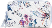 Vera Bradley womens Cotton Deluxe Travel Wallet With Rfid Protection