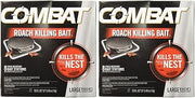 Combat Roach Killing Bait, Large Roach Bait Station, 8 Count (2 Pack)