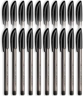 STAEDTLER 4320 Stick Ballpoint Pens Medium Nib 20 Pack Black Ink | 1.0mm, Triangular for Relaxed Easy Writing, Smooth