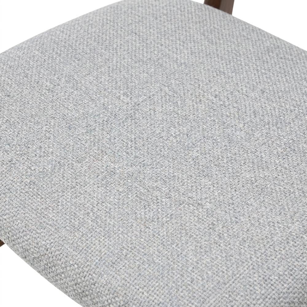 Solid Wood Fabric-Upholstered Dining Chairs Set of by Starlight Canyon Home – Solid Wood, MDF, Fabric (100% Polyester), Foam, Grey, Pack of 4