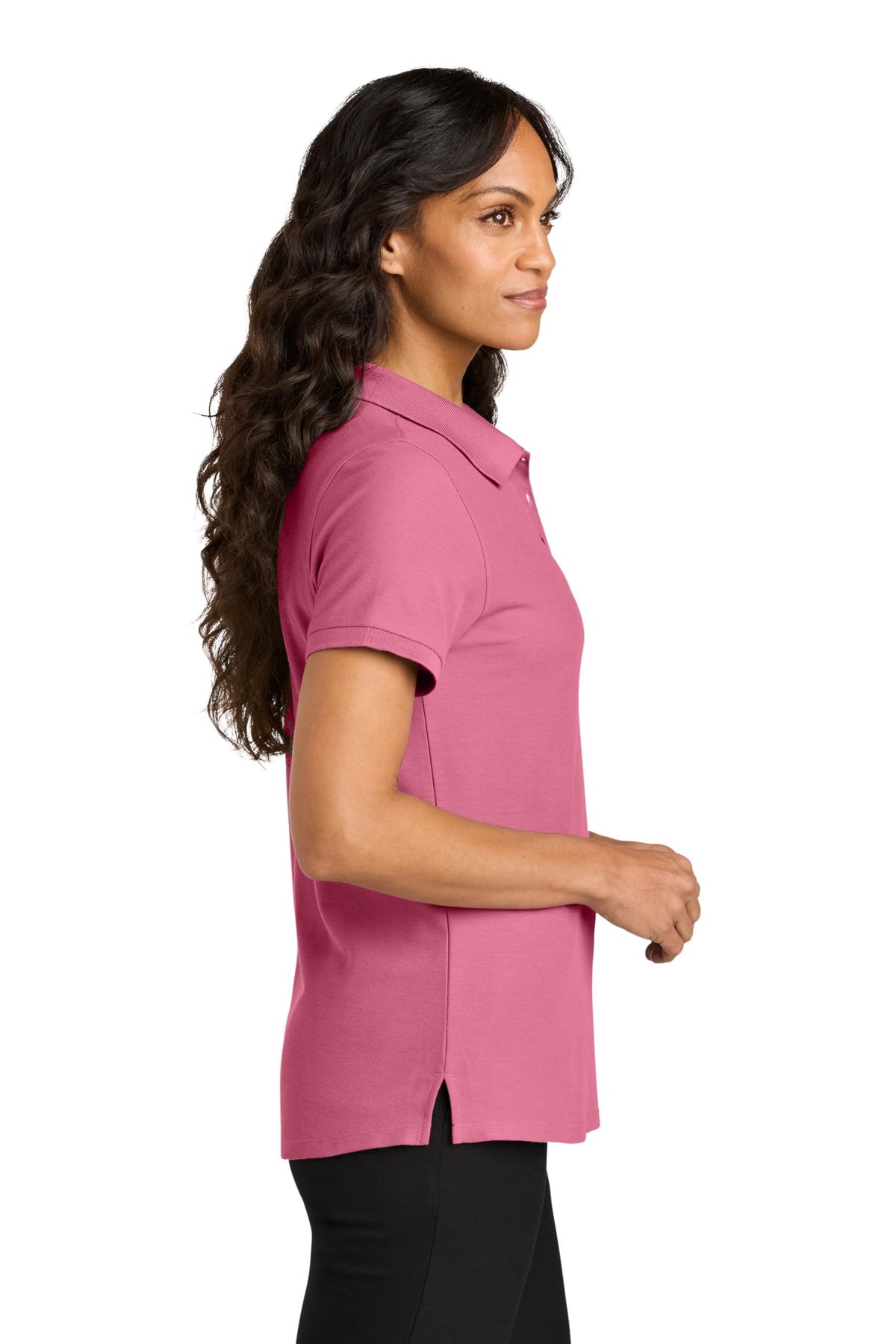 Women's Wearever Signature Pique Polo by Port Authority – 4X-Large, Awareness Pink, Model LK200