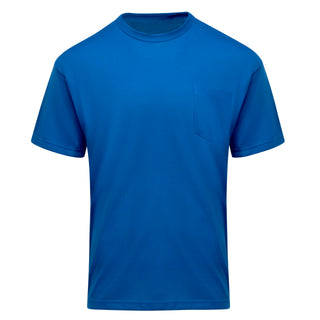 Men's Short-Sleeve Performance Core Pocket Tee by Red Kap – Polyester, Royal Blue, Model SK2SRB SS 4XL