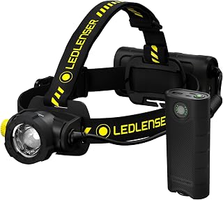 Ledlenser H15R Work Headlamp and Flex10 Powerbank Bundle - Neutral White 3700-4400K, CRI 90, 2500 Lumen Boost, Advanced Focus System, IP67 Waterproof, Rechargeable LED Headlamp, Portable Power Bank