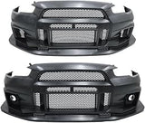 Auto Body System Car Bumper Compatible For Mitsubishi Lancer 08-15 EVO X Front Bumper Varis 3 Front Bumperb Ody Kit(PP)