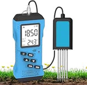 7 in 1 Soil Test Kit,Soil Moisture Detecto,Nitrogen Phosphorus Potassium NPK pH Moisture Humidity Nutrients Conductivity Tester EC Meter for Garden, Farm, Lawn Care