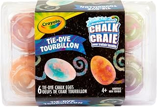 Crayola Tie-Dye Egg Chalk, 6 Count