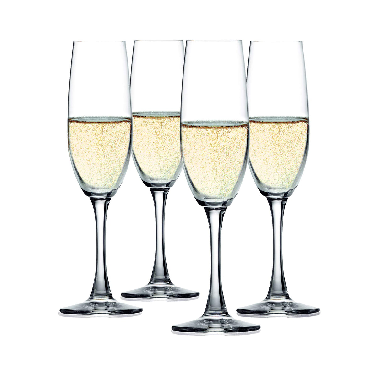 Salute Champagne Flutes by Spiegelau – 4 Count (Pack of 1), 7.1 ounces, Glass (Lead-free Crystal), Champagne Glasses, Model 4720175