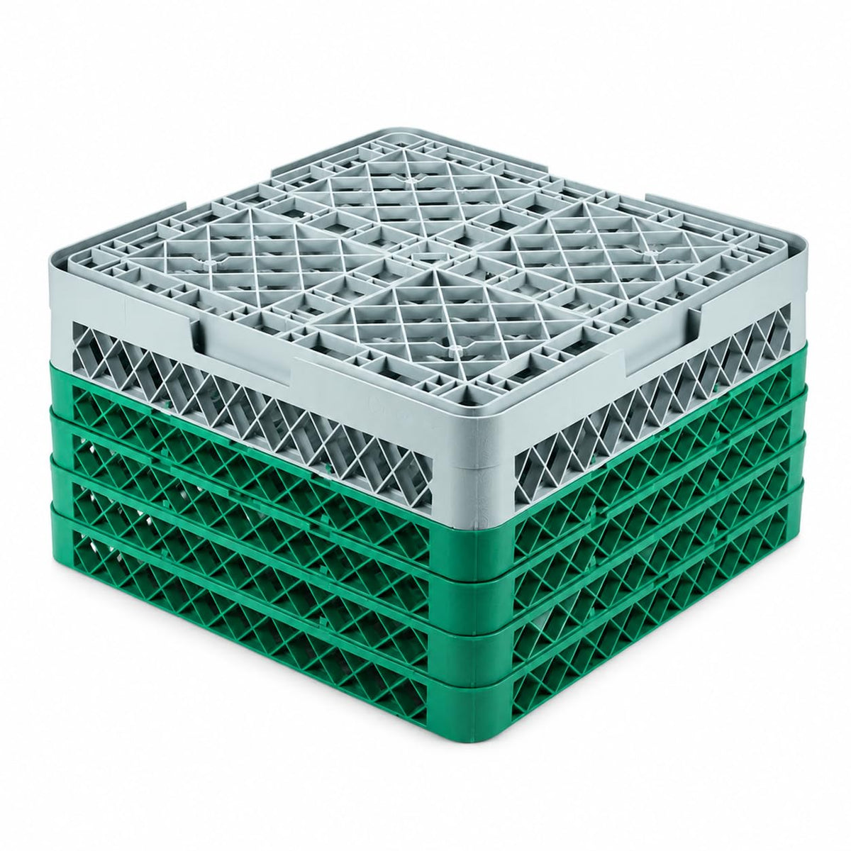 36-Compartment Glass Rack by Glownary – Plastic, Green - Gray, Model 274rk363